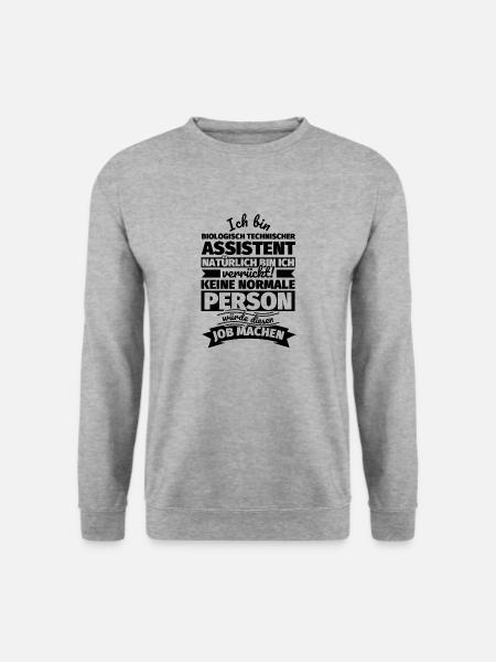 Biologisch technischer Assistent Geschenke - Unisex Pullover - Weißgrau meliert
