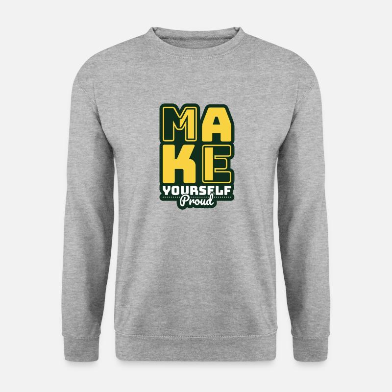 Machen Sie sich stolz - Unisex Pullover - Weißgrau meliert
