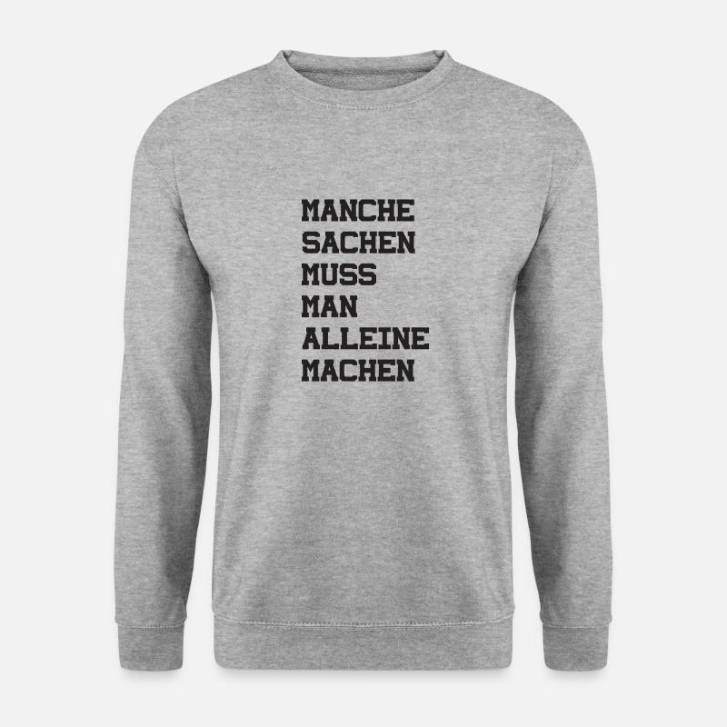 manche sachen - Unisex Pullover - Weißgrau meliert