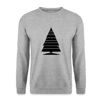 Christmas Tree Christmas Tree Holiday Winter 4 - Unisex Sweatshirt - salt & pepper - Front - Alina (178cm) & Michal (187cm)