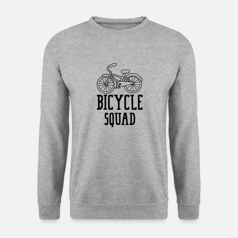 Bicycle Squad Ironischer Spruch Niedlicher - Unisex Pullover - Weißgrau meliert