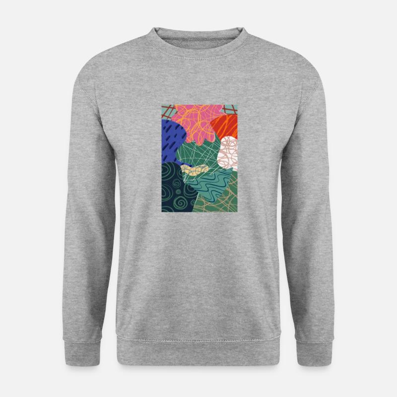 Kunstzeichen - Unisex Pullover - Weißgrau meliert