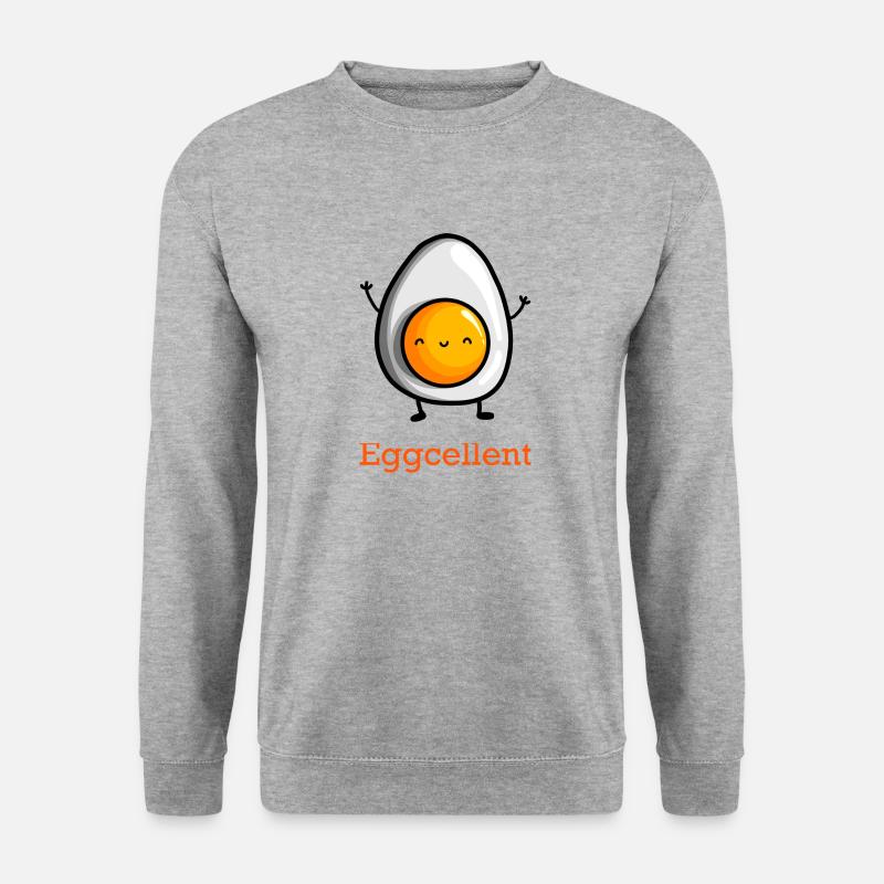 Eggcellent - Unisex Pullover - Weißgrau meliert