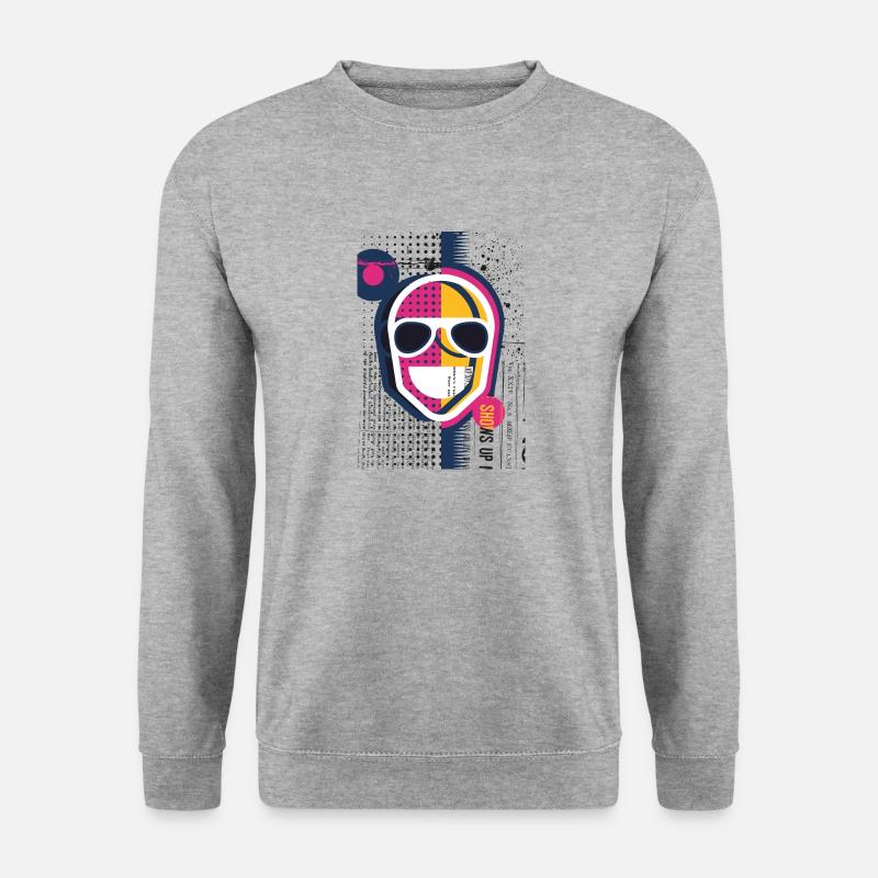 Lustiger Witz MBP - Unisex Pullover - Weißgrau meliert