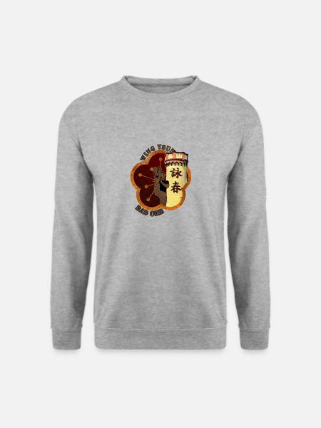 WingTsun WT-Schule Bad Orb - Design 2 - Unisex Pullover - Weißgrau meliert
