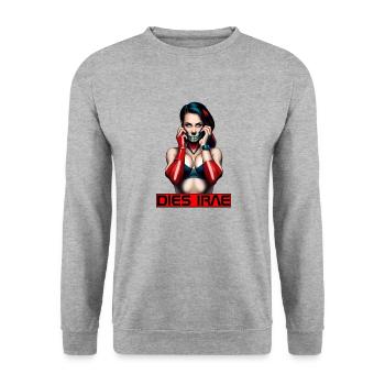 Heretic Woman 2 - Dies Irae - Unisex Sweatshirt - salt & pepper - Front - Alina (178cm) & Michal (187cm)