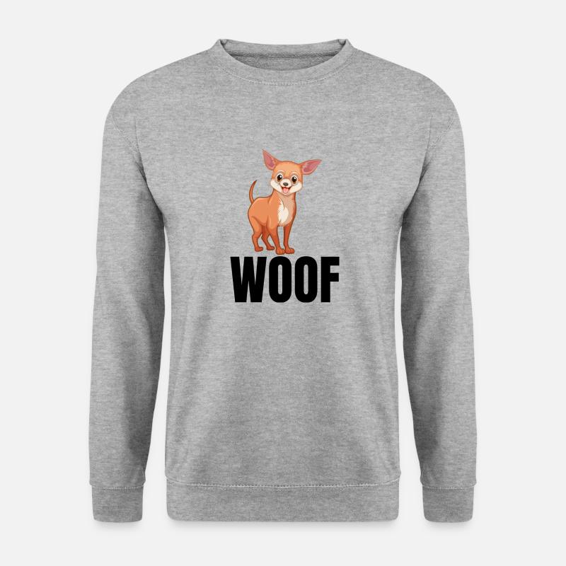 Hund Dog - Unisex Pullover - Weißgrau meliert
