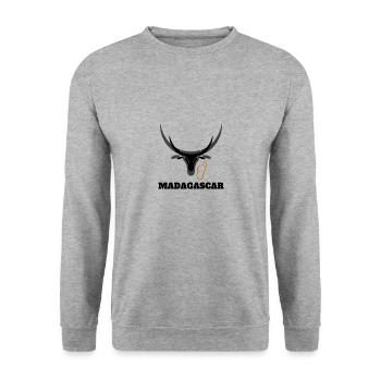 BAREA - Sweat-shirt Unisexe - gris chiné - Devant - Alina (178cm) & Michal (187cm)