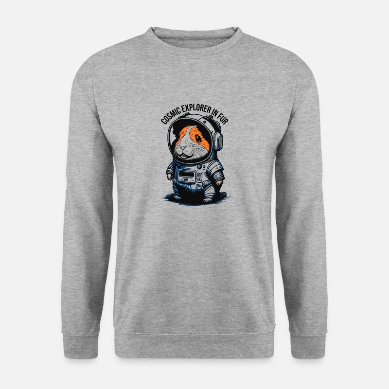 Voyageur de l’espace à fourrure - Sweat-shirt Unisexe - gris chiné