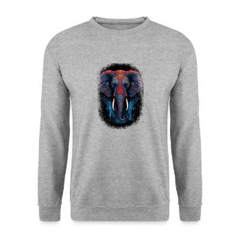 Cool Cadeau Fun Dictons drôles Amour Mignon Chien Dictons - Sweat-shirt Unisexe - gris chiné - Devant - Alina (178cm) & Michal (187cm)