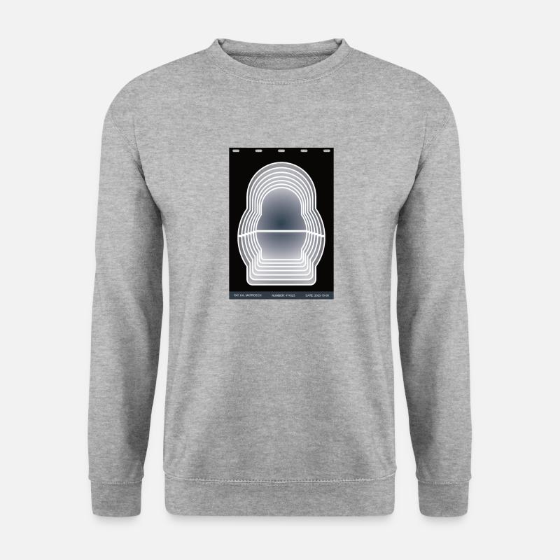 Matroschka X-Ray - Unisex Pullover - Weißgrau meliert