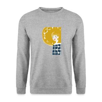 Sun in your hair - Unisex Sweatshirt - salt & pepper - Front - Alina (178cm) & Michal (187cm)