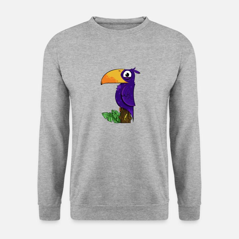 Tukan - Unisex Pullover - Weißgrau meliert