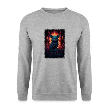 citation cadeau anniversaire cadeau idée cadeau idée cadeau - Sweat-shirt Unisexe - gris chiné - Devant - Alina (178cm) & Michal (187cm)