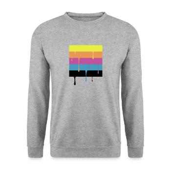 Color chart - Unisex Sweatshirt - salt & pepper - Front - Alina (178cm) & Michal (187cm)