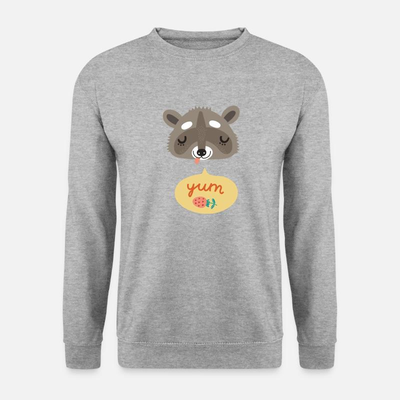 Wildtiere - Unisex Pullover - Weißgrau meliert