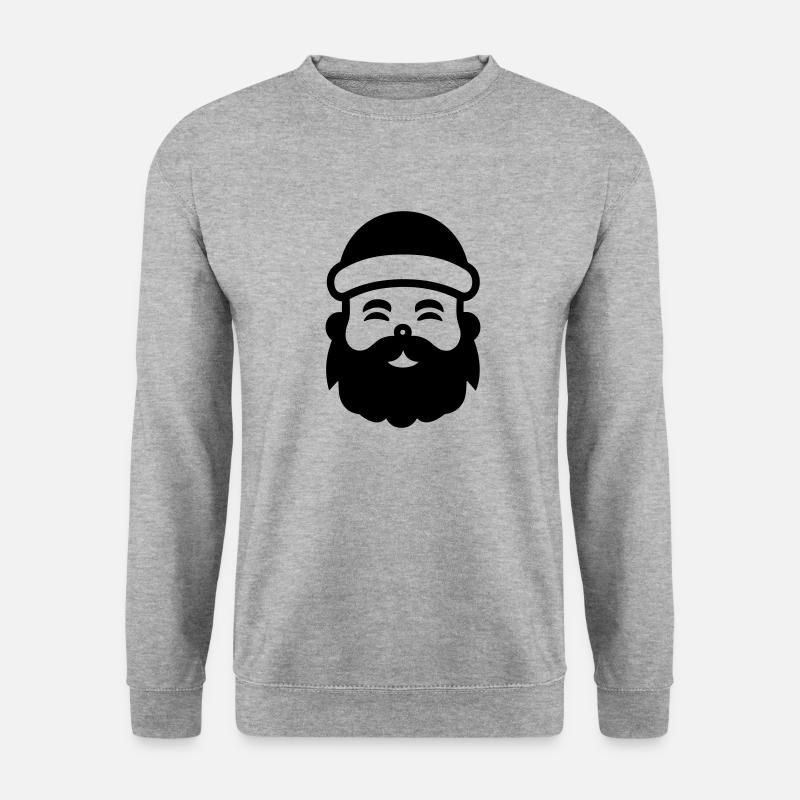 Kleiner Weihnachtsmann - Unisex Pullover - Weißgrau meliert