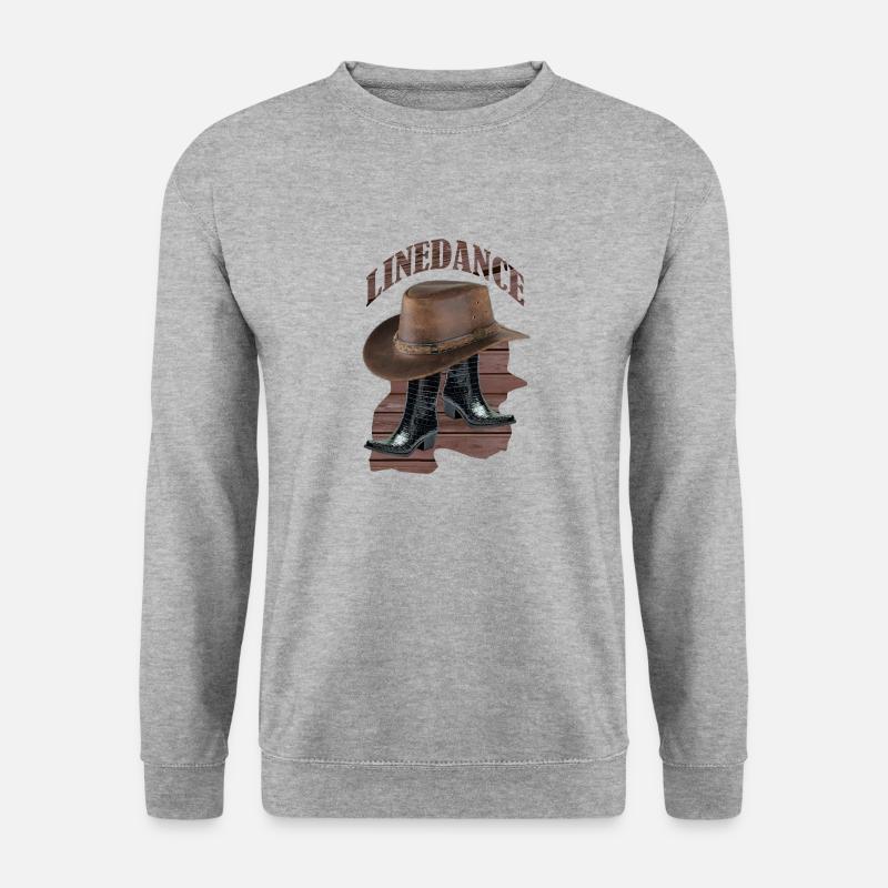 linedance - Unisex Pullover - Weißgrau meliert