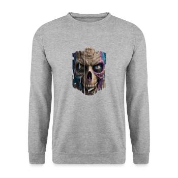 Graffiti Street Art Spray Colors Cool Artist Retro - Unisex Sweatshirt - salt & pepper - Front - Alina (178cm) & Michal (187cm)