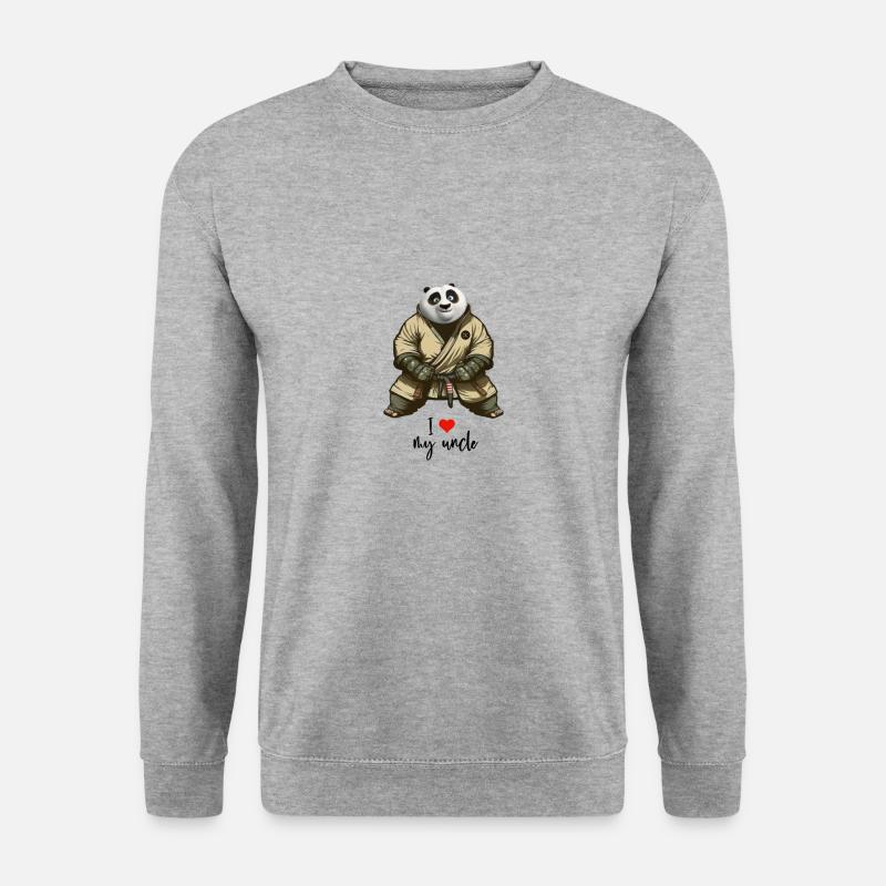 loveUncleNew - Unisex Pullover - Weißgrau meliert