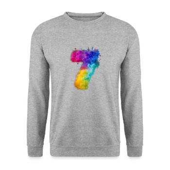 Birthday birthday party birthday gift born - Unisex Sweatshirt - salt & pepper - Front - Alina (178cm) & Michal (187cm)