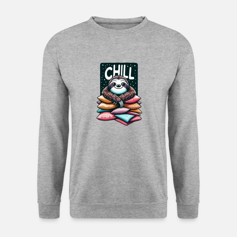 Chill Sloth - Unisex Sweatshirt - salt & pepper