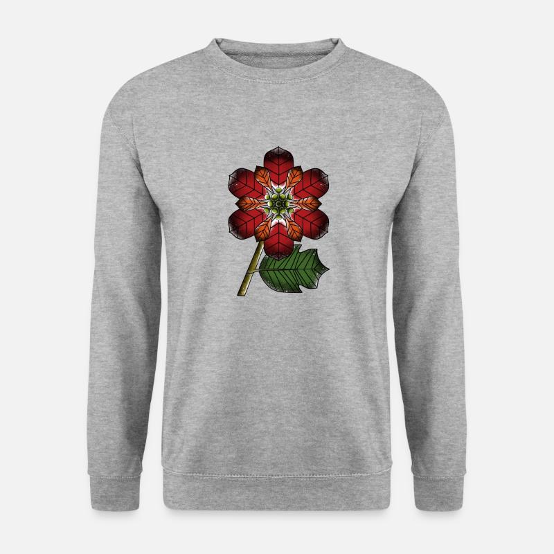 Adventsstern - Unisex Pullover - Weißgrau meliert