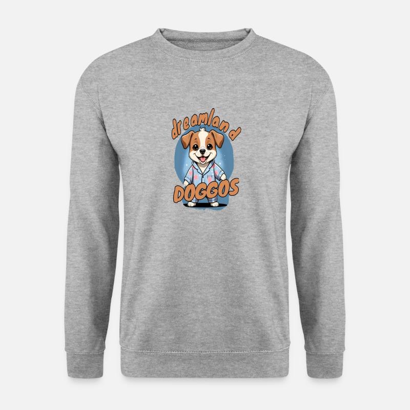 Traumland Hunde 1 - Unisex Pullover - Weißgrau meliert