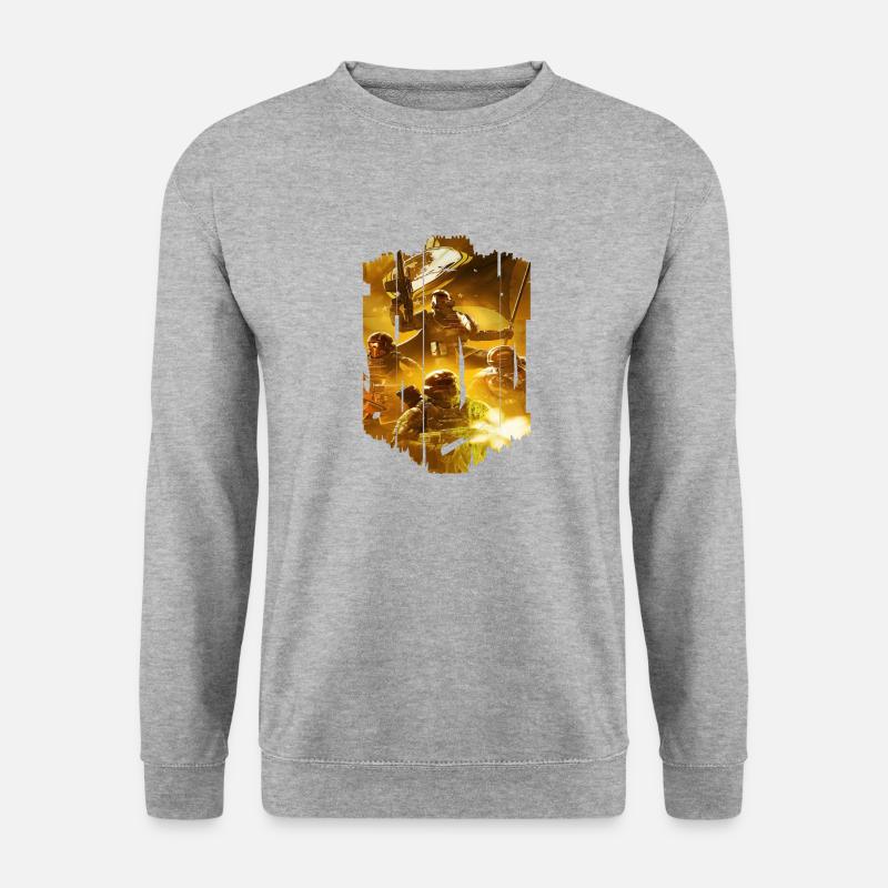 Computer-PC-Spieltechnologie Gamer-Gaming Modern - Unisex Pullover - Weißgrau meliert