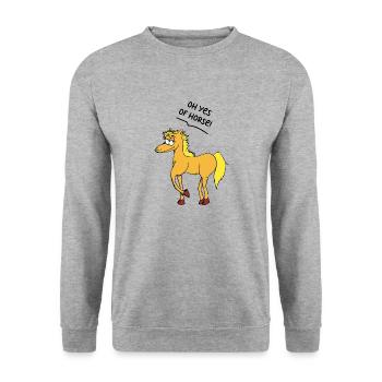 Idée cadeau drôle de dicton drôle d’image drôle d’humour - Sweat-shirt Unisexe - gris chiné - Devant - Alina (178cm) & Michal (187cm)