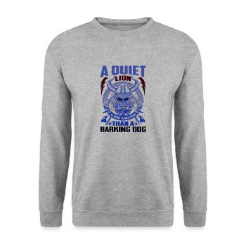 sweden sweden scandinavia nord viking flag tor - Unisex Sweatshirt - salt & pepper - Front - Alina (178cm) & Michal (187cm)