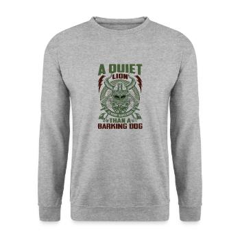 Schweden Schweden Skandinavien die Flagge der Nordwikinger - Unisex Pullover - Weißgrau meliert - Vorne - Alina (178cm) & Michal (187cm)
