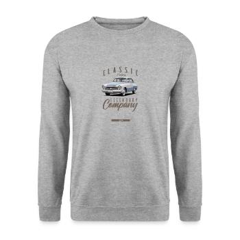 T Shirt Wartburg 2023 21 - Unisex Pullover - Weißgrau meliert - Vorne - Alina (178cm) & Michal (187cm)