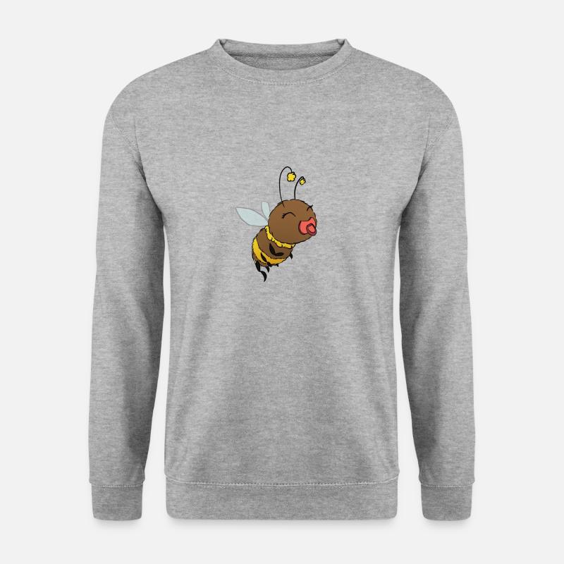 Cute Bumblebee Pacifier - Unisex Sweatshirt - salt & pepper