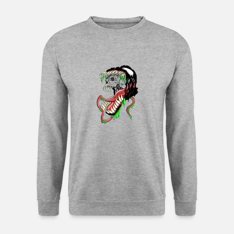 Der symbiont - Unisex Pullover - Weißgrau meliert