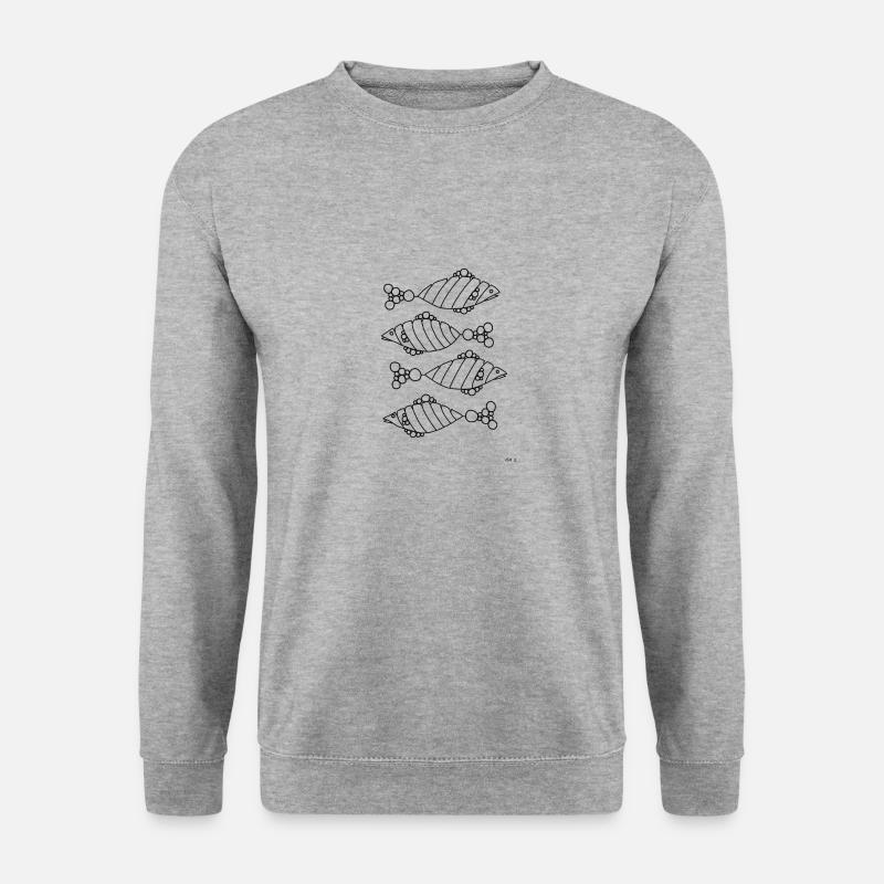Eyecatcher Pisces Zodiac Abstract, Black - Unisex Sweatshirt - salt & pepper