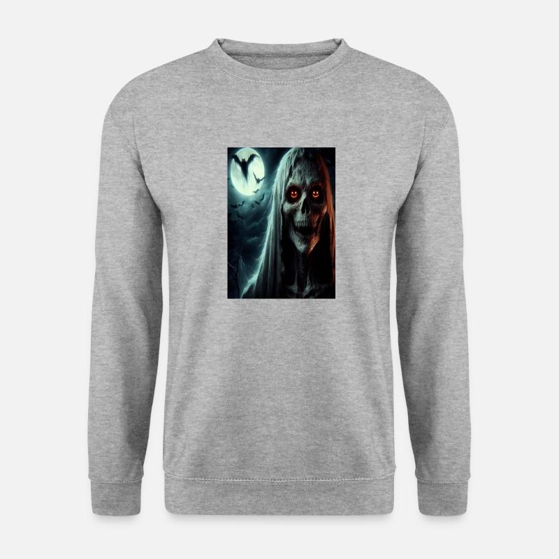 Scary scull - Unisex Sweatshirt - salt & pepper