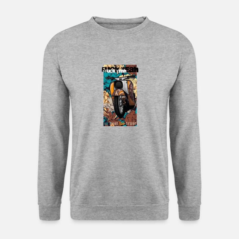 Schwalbe Tuning (yellow / rust) // Illustration - Unisex Sweatshirt - salt & pepper