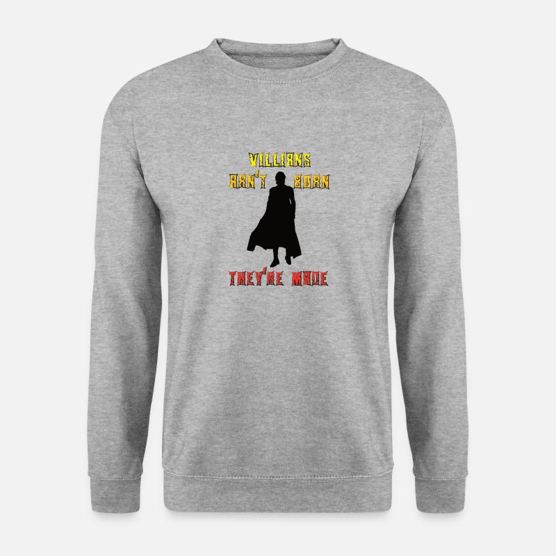 Villians are not born 2 - Unisex Pullover - Weißgrau meliert