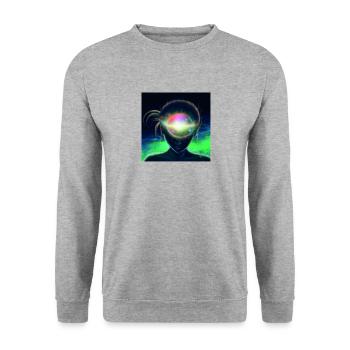 10b - Sweat-shirt Unisexe - gris chiné - Devant - Alina (178cm) & Michal (187cm)