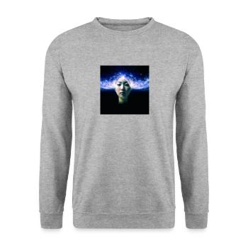 11b - Sweat-shirt Unisexe - gris chiné - Devant - Alina (178cm) & Michal (187cm)