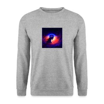 8b - Sweat-shirt Unisexe - gris chiné - Devant - Alina (178cm) & Michal (187cm)