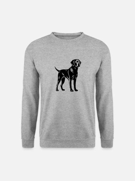 Labrador dog - Unisex Sweatshirt - salt & pepper