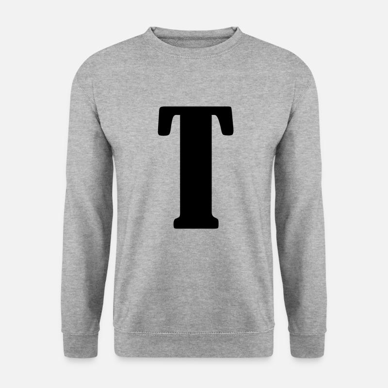 T - Unisex Pullover - Weißgrau meliert