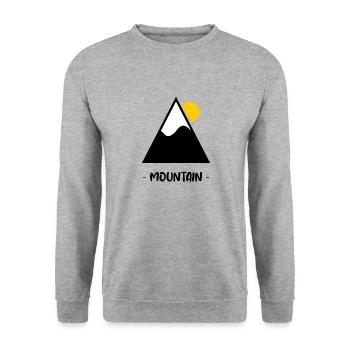 CHRISTMAS. YEAR. ANNIVERSARY. RETIREMENT. DAD. MAMAM. - Unisex Sweatshirt - salt & pepper - Front - Alina (178cm) & Michal (187cm)