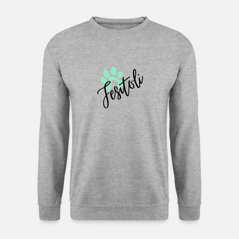 Fesitoli Logo - Unisex Pullover - Weißgrau meliert
