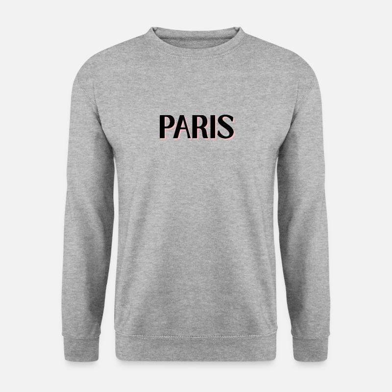 PARIS - Unisex Pullover - Weißgrau meliert