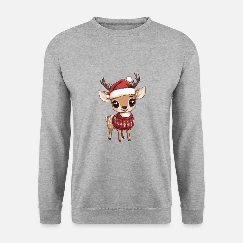 Deer Christmas Comic - Unisex Sweatshirt - salt & pepper