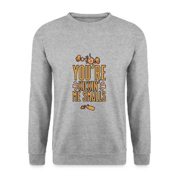 Tu me donnes des coups de pied Smalls 4 - Sweat-shirt Unisexe - gris chiné - Devant - Alina (178cm) & Michal (187cm)