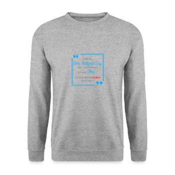 Je suis drôle intelligent et sexy - Sweat-shirt Unisexe - gris chiné - Devant - Alina (178cm) & Michal (187cm)